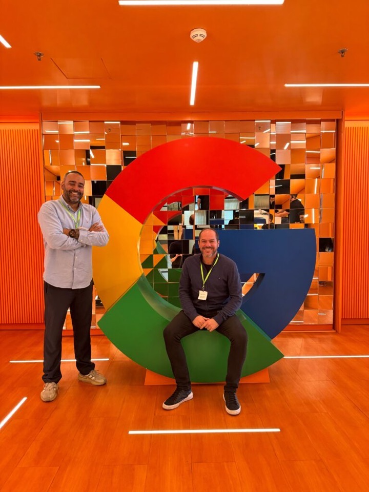 Bruno Silvestre em visita ao Google